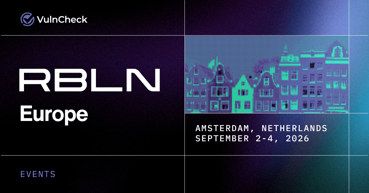 Meet VulnCheck at RLBN Europe 2026