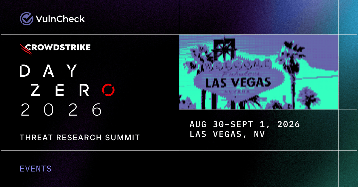 Make a Splash with VulnCheck at CrowdStrike Day Zero 2026