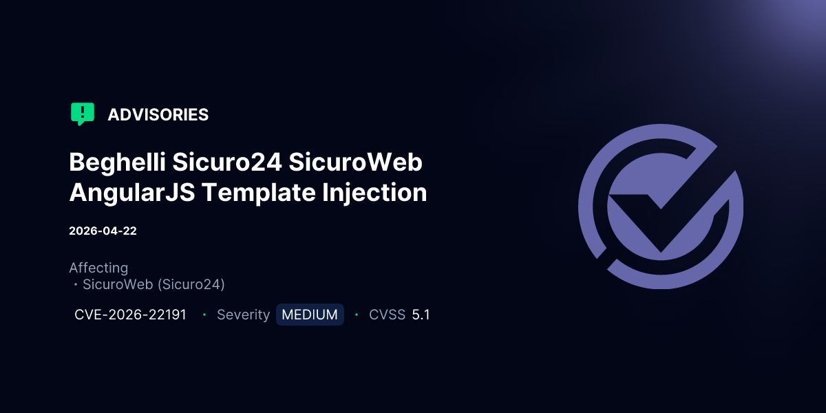 Beghelli Sicuro24 SicuroWeb AngularJS Template Injection | Advisories ...