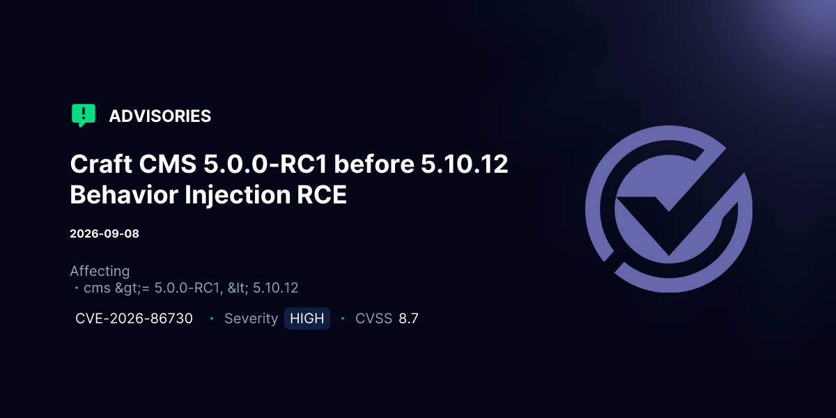 Critical RCE Vulnerabilities in Craft CMS Versions Before 5.10.12