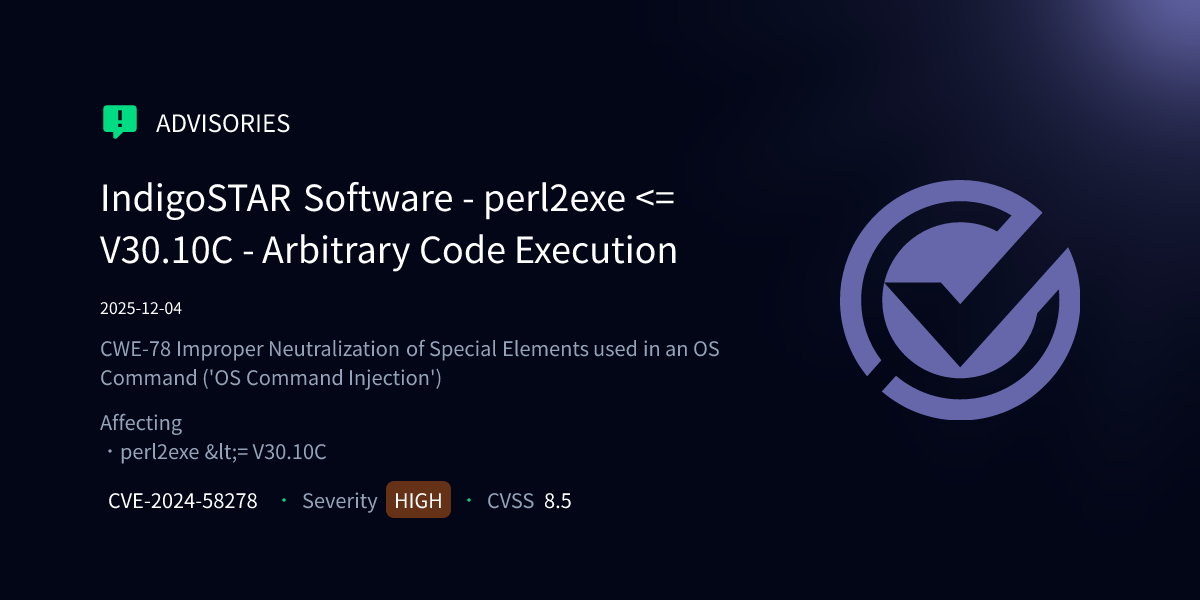 IndigoSTAR Software - perl2exe