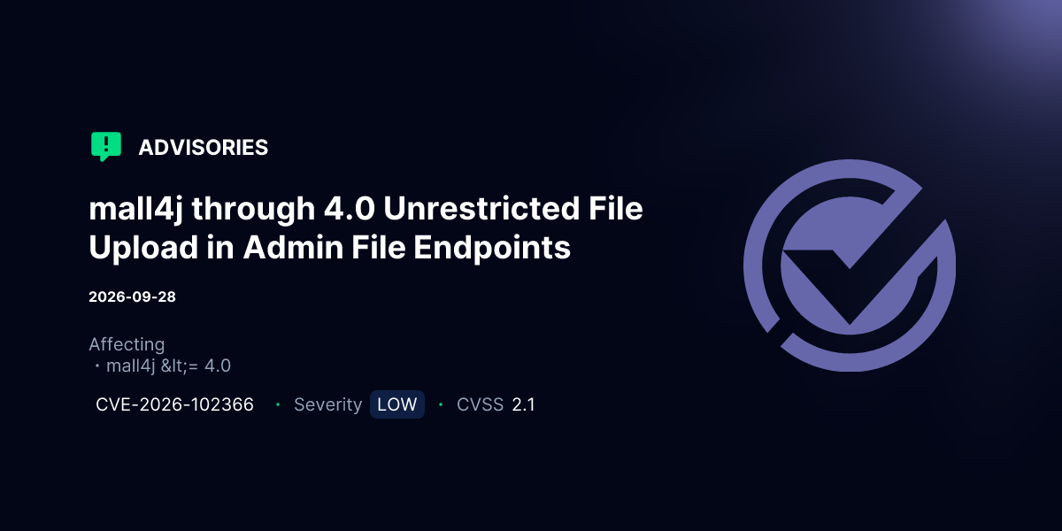 mall4j through 4.0 Unrestricted File Upload in Admin File Endpoints ...