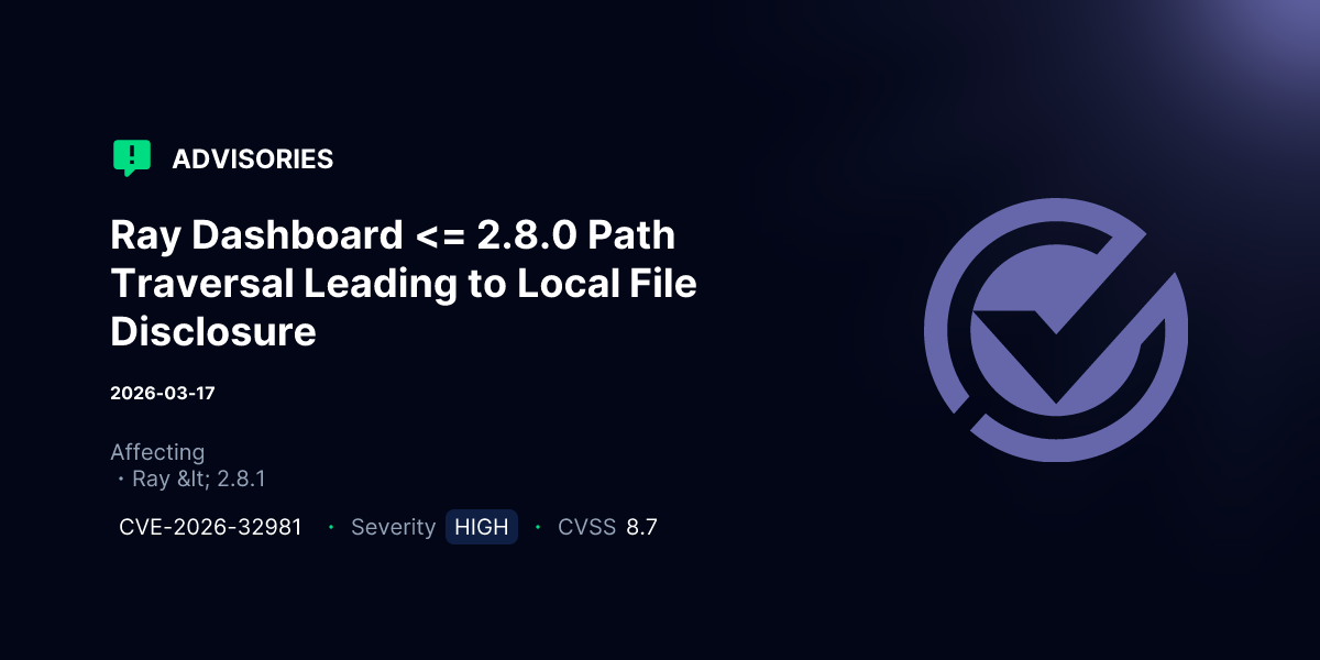 Ray Dashboard
