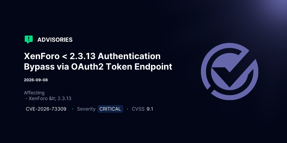 Multiple Vulnerabilities Discovered in Xenforo OAuth2 Implementation
