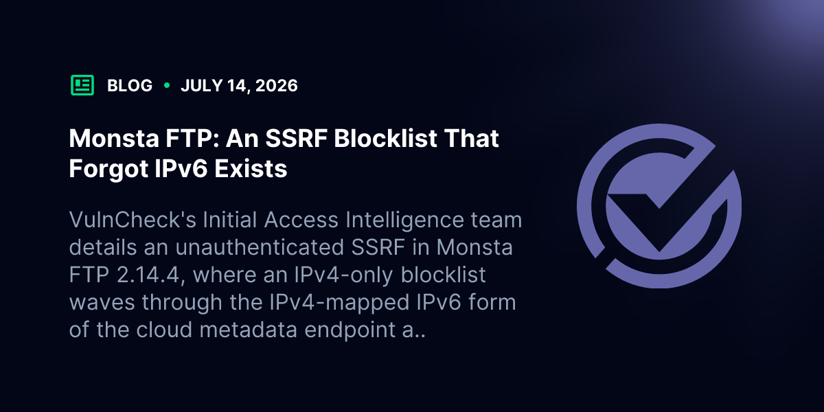 Monsta FTP: An SSRF Blocklist That Forgot IPv6 Exists | Blog | VulnCheck