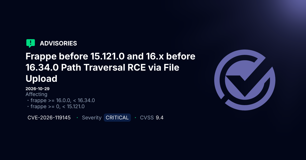 Critical RCE Vulnerability in Frappe File Upload Handling