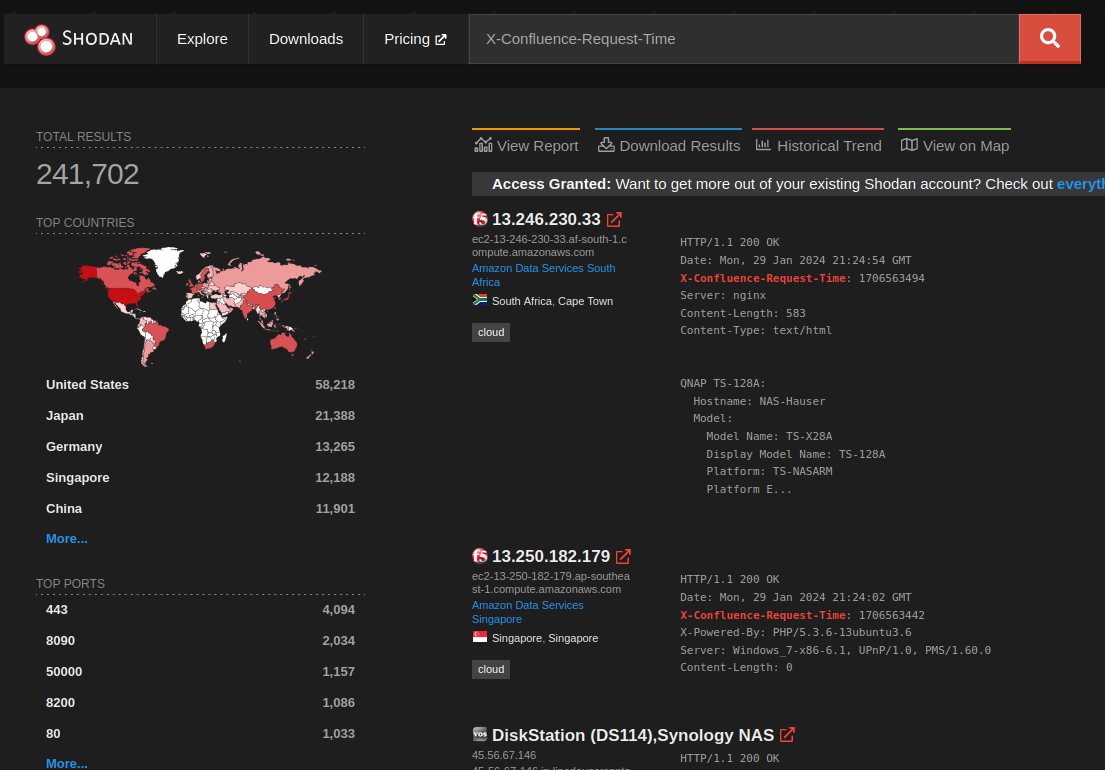 X-Confluence-Request-Time Shodan Query