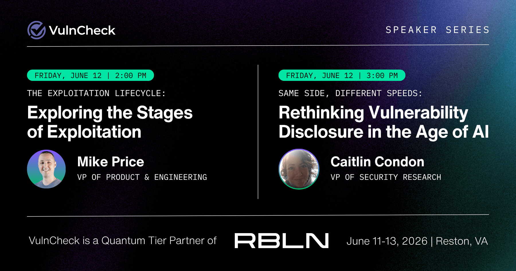 VulnCheck at RLBN East 2026