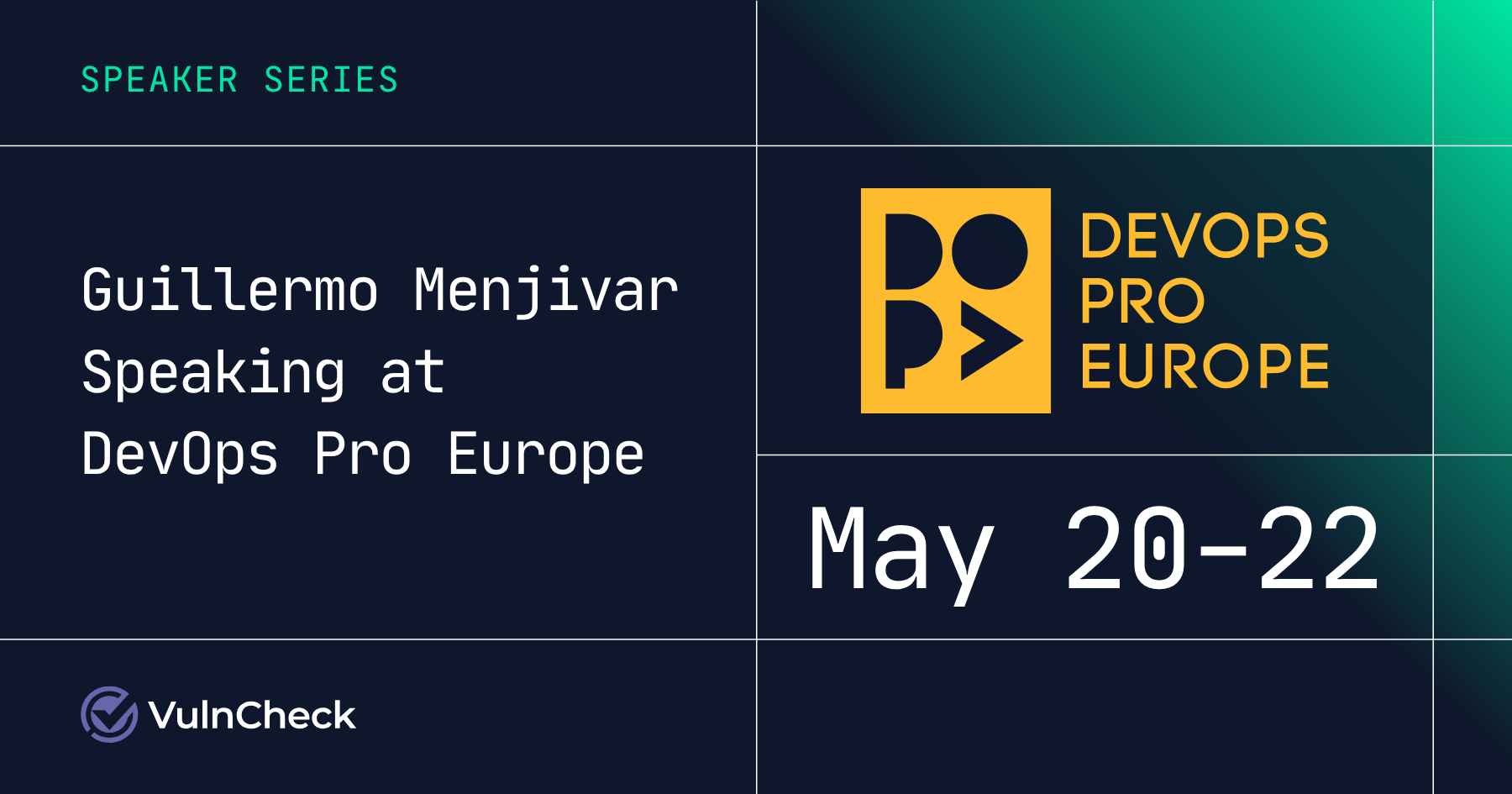 VulnCheck’s Guillermo Menjivar Speaking at DevOps Pro Europe 2026