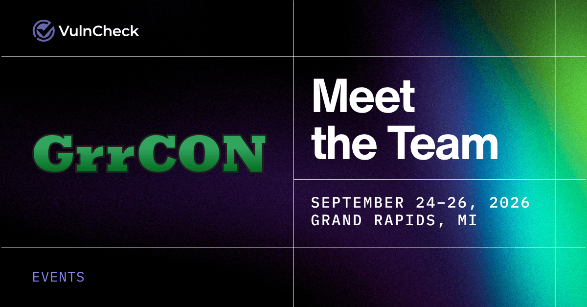 Meet VulnCheck at GrrCON 2026