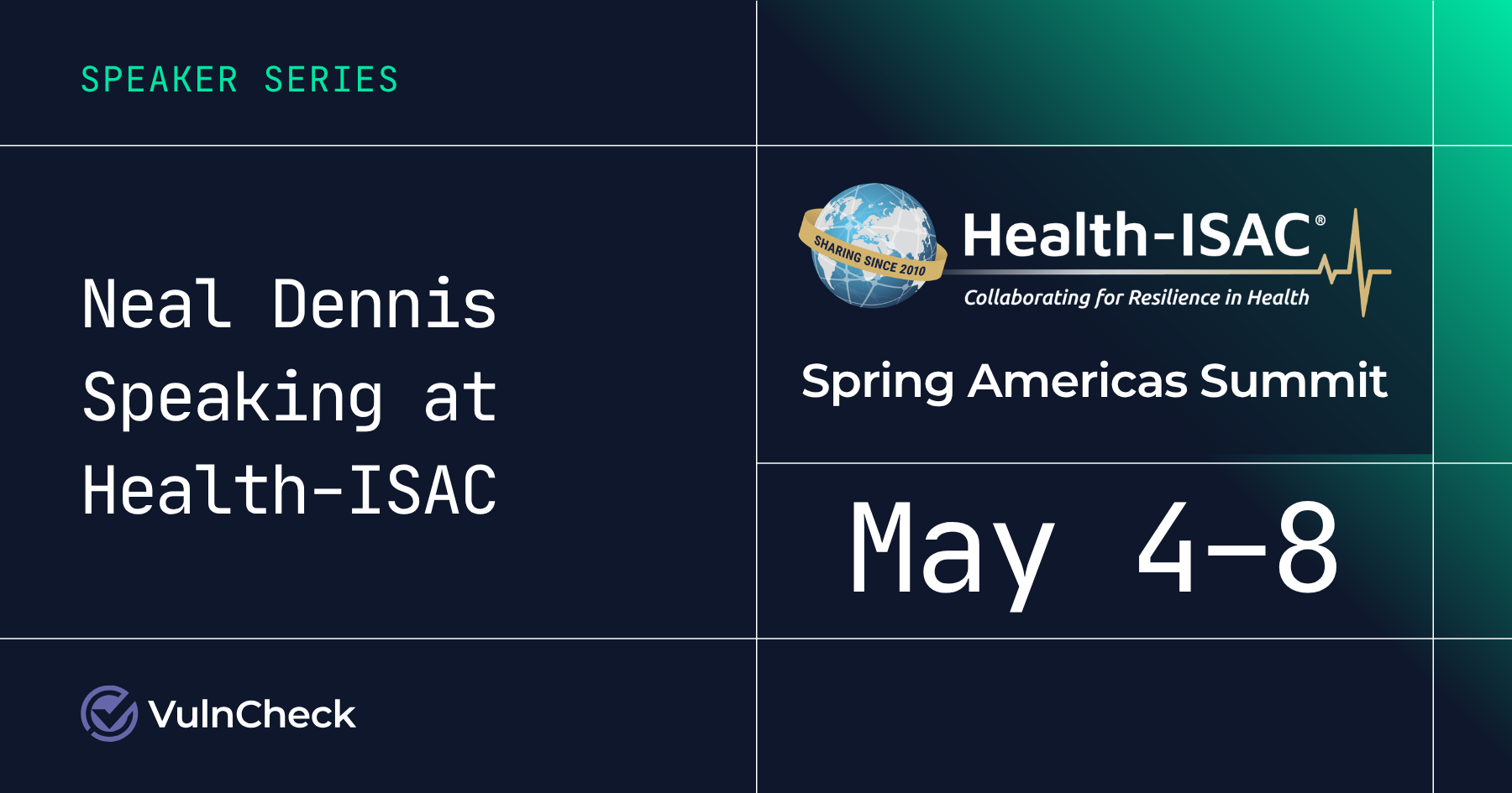 Catch VulnCheck at Health-ISAC Americas Spring Summit 2026