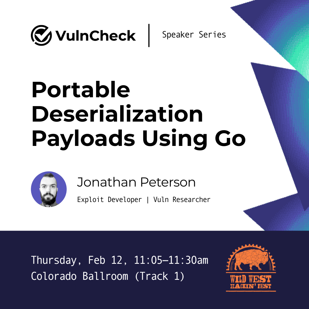 Jonathan Peterson Speaking at Wild West Hackin' Fest 2026