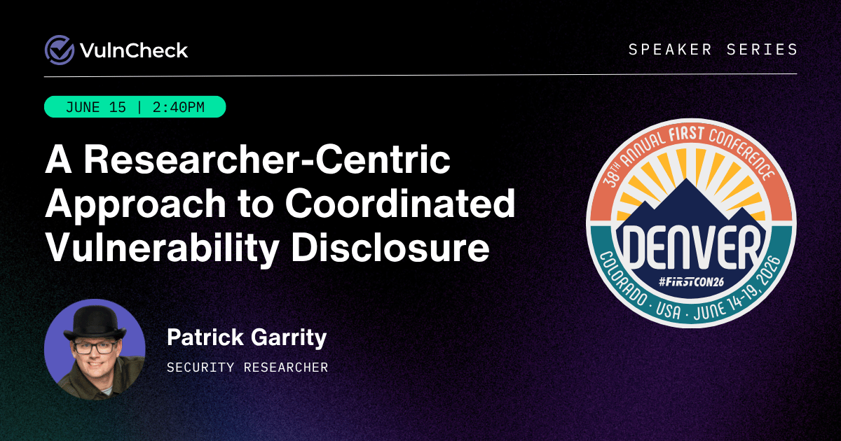 VulnCheck’s Patrick Garrity to Present at FIRST 38th Annual Conference
