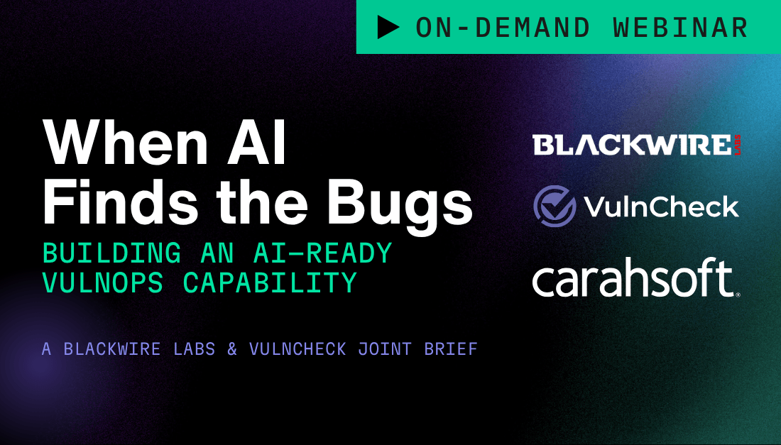 When AI Finds the Bugs: Building an AI-Ready VulnOps Capability for the Public Sector with Blackwire Labs